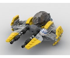 Eta-2 Actis-Class Light Interceptor (Anakin's Jedi Interceptor) Minifig Scale