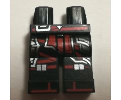 Hips and Legs with Red Sash, Armor, Red Knee Straps and Red Zoris Pattern