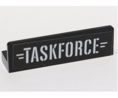 Panel 1 x 4 x 1 with 'TASKFORCE' Pattern (Sticker) - Set 76047