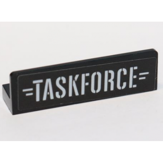 Panel 1 x 4 x 1 with 'TASKFORCE' Pattern (Sticker) - Set 76047