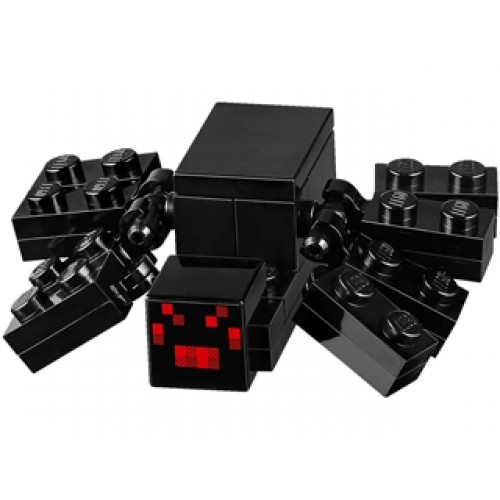 Minecraft Spider with 2 x 3 Tile - Brick Built