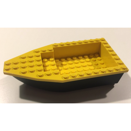 Boat Hull Unitary 16 x 8 Base with Yellow Boat Hull Unitary 16 x 8 Top (28533 / 28535)