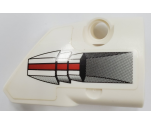 Technic, Panel Fairing # 2 Small Smooth Short, Side B with Turbine with Red Stripe Pattern (Sticker) - Set 42076