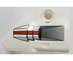 Technic, Panel Fairing # 2 Small Smooth Short, Side B with Turbine with Red Stripe Pattern (Sticker) - Set 42076