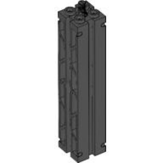 Support 2 x 2 x 8 with Grooves and Top Peg, Lattice on 2 Sides