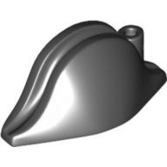 Minifigure, Headgear Hat, Pirate Bicorne Plain