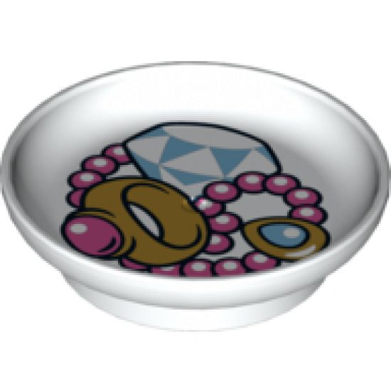 Duplo, Figure Wear & Utensil Dish with Jewelry Pattern