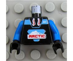 Torso Arctic Logo Large and 'A1' Pattern / Blue Arms / Black Hands