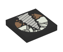 Tile 2 x 2 with Drill Pattern
