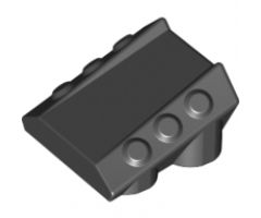 Brick, Modified 2 x 2 No Studs, Sloped with 6 Side Pistons Raised