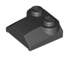Slope, Curved 2 x 2 x 2/3 with Two Studs and Curved Sides, Lip End