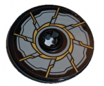 Technic, Disk 3 x 3 with Gold Blade Pattern (Sticker) - Set 76097