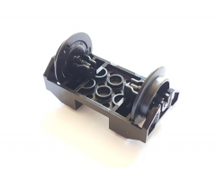 Wheel Train RC, Holder with Pin Slots with 2 Black Train Wheel RC Train with Pins (38339 / 38340)