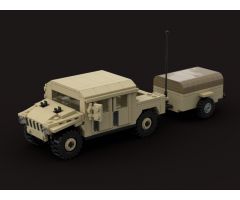 Humvee with trailer