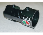 Cylinder 3 x 6 x 2 2/3 Horizontal - Square Connections with Octan Logo and 'Jet Fuel' Pattern Model Right Side (Sticker) - Set 60178