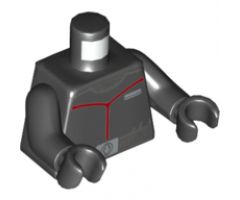 Torso SW Sith Fleet Officer Pattern / Black Arms / Black Hands