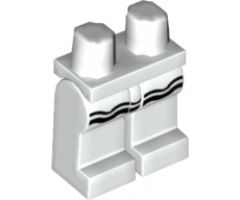 Hips and Legs with Black Ruffle Pattern