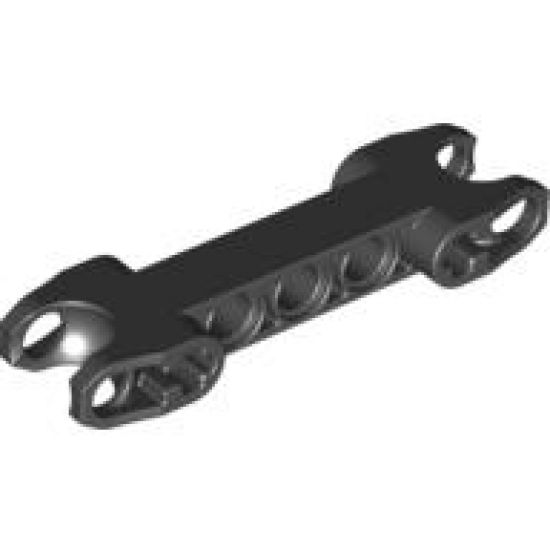 Technic, Connector Axle and Pin 2 x 7 with Two Ball Joint Sockets, Squared Ends, Open Side Axle Holes