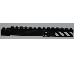 Crane Arm Outside, Wide with Pin Hole at Mid-Point with Black and White Danger Stripes Pattern on Both Sides (Stickers) - Set 7213