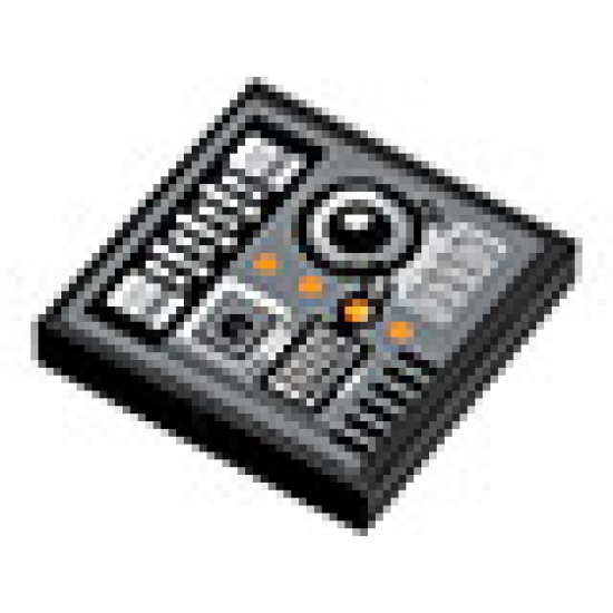 Tile 2 x 2 with SW Snowspeeder Circuitry Pattern (Sticker) - Sets 8089 / 75014