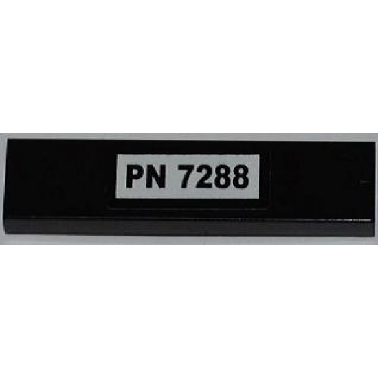 Tile 1 x 4 with 'PN 7288' Pattern (Sticker) - Set 7288