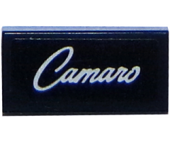 Tile 1 x 2 with 'Camaro' Pattern (Sticker) - Set 75874