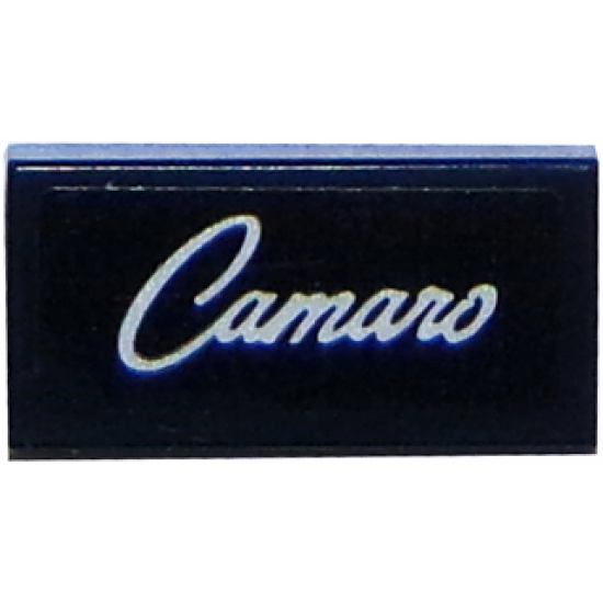 Tile 1 x 2 with 'Camaro' Pattern (Sticker) - Set 75874