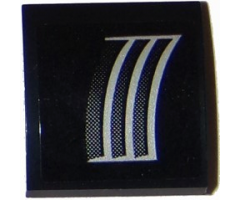 Slope, Curved 2 x 2 with Chevrolet Camaro Air Vents Pattern Model Left Side (Sticker) - Set 75874