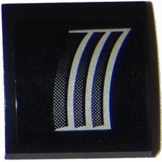 Slope, Curved 2 x 2 with Chevrolet Camaro Air Vents Pattern Model Left Side (Sticker) - Set 75874