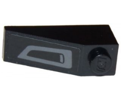 Slope 33 3 x 1 with Front Grille / Bumper / Air Intake Pattern Model Right Side (Sticker) - Set 75875