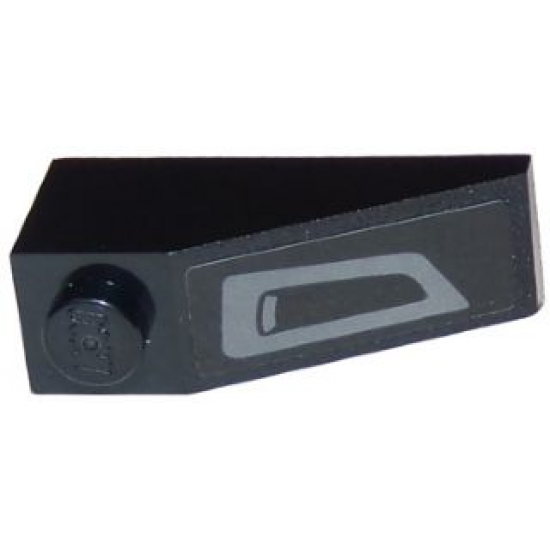 Slope 33 3 x 1 with Front Grille / Bumper / Air Intake Pattern Model Left Side (Sticker) - Set 75875