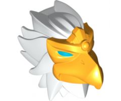 Large Figure Part Head Modified Chima Eagle with Gold Beak Pattern