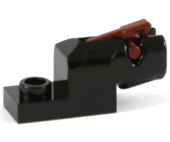 Projectile Launcher 1 x 2 Mini Blaster / Shooter with Reddish Brown Trigger (15403 / 15392)