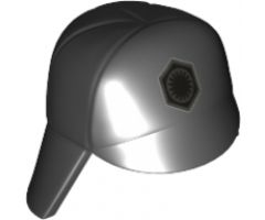 Minifigure, Headgear Cap, SW First Order Crew Member with Silver First Order Insignia Pattern