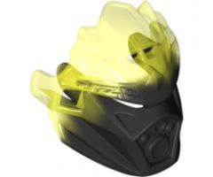 Bionicle, Kanohi Mask of Earth (Unity) with Marbled Trans-Neon Green Pattern