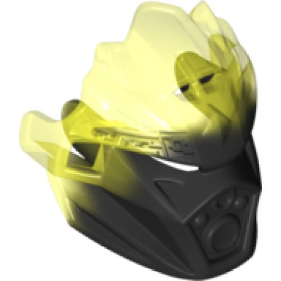 Bionicle, Kanohi Mask of Earth (Unity) with Marbled Trans-Neon Green Pattern