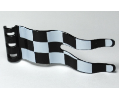 Duplo Flag Wavy 2 x 5 with Checkered Pattern