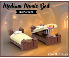 Lego Medium Mimic Bed Instructions - Lego medieval fantasy dnd inn moc