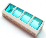 Window 2 x 8 x 2 Boat with Trans-Light Blue Glass