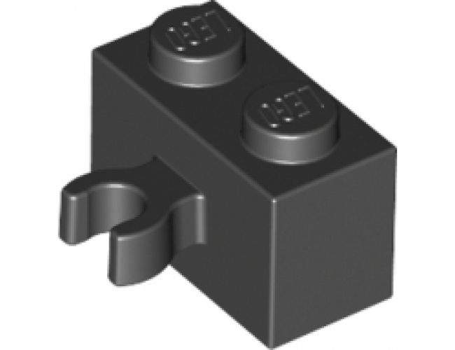 Brick, Modified 1 x 2 with Open O Clip Thick (Vertical Grip)