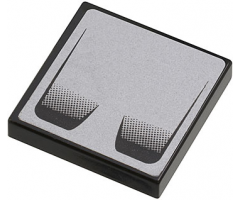 Tile 2 x 2 with Double Air Vent on Silver Background Pattern (Sticker) - Set 8647