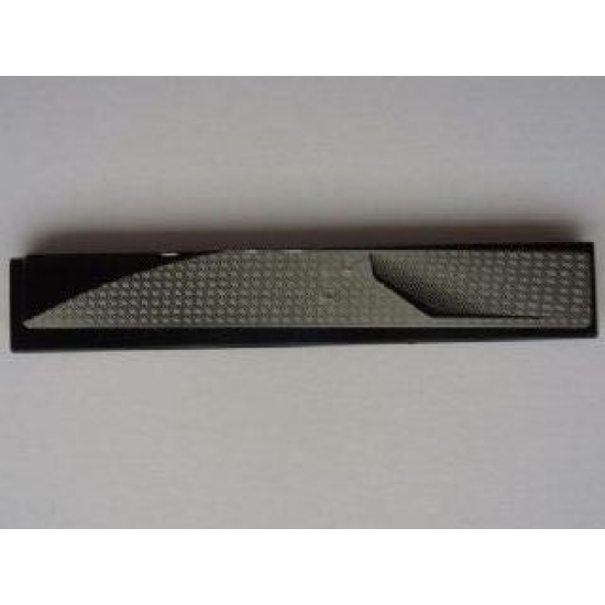 Tile 1 x 6 with Silver Panel and Air Outlet Pattern Model Right Side (Sticker) - Set 8132