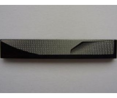 Tile 1 x 6 with Silver Panel and Air Outlet Pattern Model Left Side (Sticker) - Set 8132