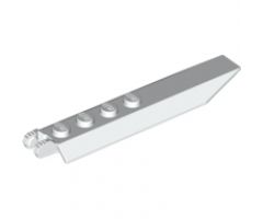 Hinge Plate 1 x 8 with Angled Side Extensions, Squared Plate Underside