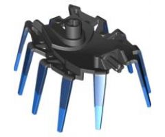 Hero Factory Shield / Armor Spiked with Marbled Blue Pattern