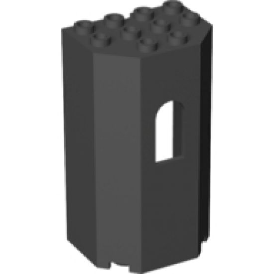 Panel 3 x 4 x 6 Turret Wall with Window