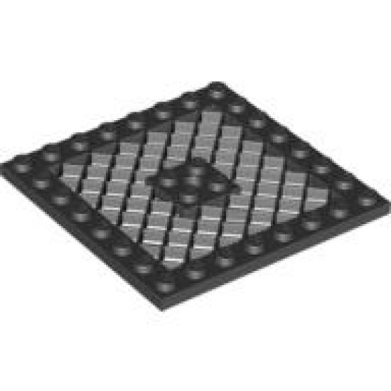 Plate, Modified 8 x 8 with Grille and Hole in Center