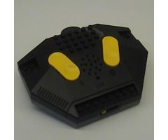 Electric, Train 9V RC Train Remote Control, Dark Bluish Gray Bottom, Yellow Buttons