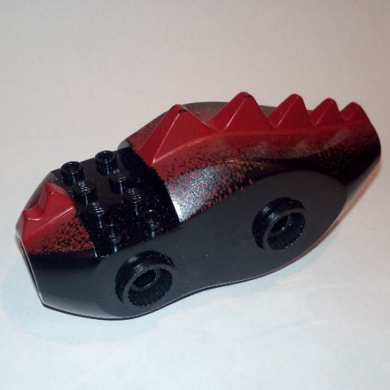 Animal, Body Part Dragon Middle (Fantasy Era) with Dark Red Dorsal Scales Pattern (7094)