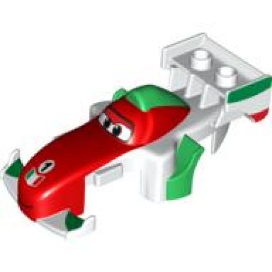 Duplo, Vehicle Car Body Formula One with Cars Francesco Pattern